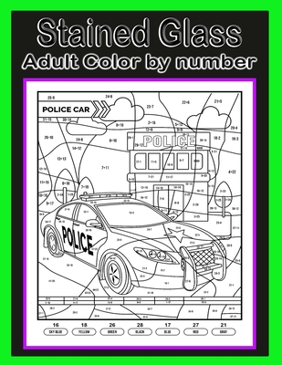 Download Stained Glass Color By Number Adult Coloring Book For Stress Relief Relaxation Paperback The Collective Oakland