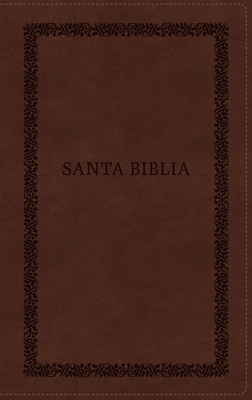 Biblia Reina-Valera 1960, Tierra Santa, Ultrafina Letra Grande, Leathersoft, Café, Con Cierre By Vida, Rvr 1960- Reina Valera 1960 Cover Image