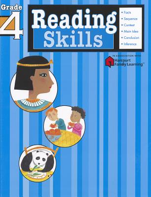 Reading Skills: Grade 4 (Flash Kids Harcourt Family Learning) Cover Image