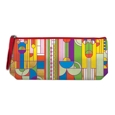 Frank Lloyd Wright Saguaro Cactus and Forms Handmade Embroidered Pencil Pouch By Galison, Frank Lloyd Lloyd Wright (By (artist)) Cover Image