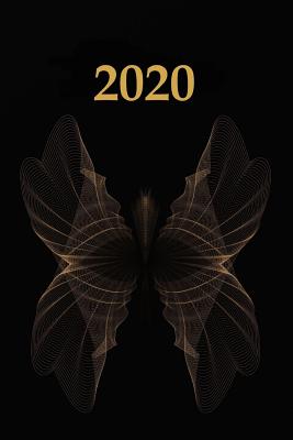 2020: Agenda semainier 2020 - Calendrier des semaines 2020 - Design noir Cover Image