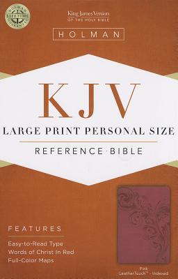 Cover for KJV Large Print Personal Size Reference Bible, Pink LeatherTouch Indexed