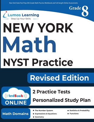 New York State Test Prep: 8th Grade Math Practice Workbook and Full-length Online Assessments: NYST Study Guide Cover Image