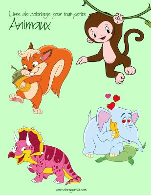 Livre de coloriage pour tout-petits Animaux 1, 2, 3 & 4 Cover Image