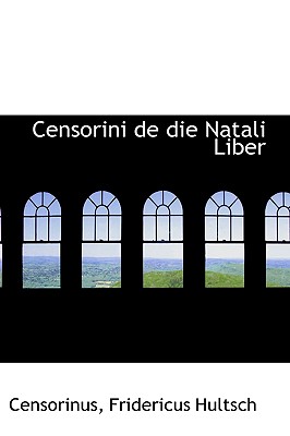 Censorini de Die Natali Liber Cover Image