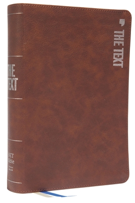The Text Bible: Uncover the Message Between God, Humanity, and You, Net, Brown Leathersoft, Comfort Print By Michael DiMarco, Hayley DiMarco Cover Image