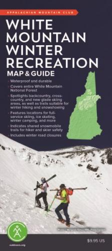 White Mountain Winter Recreation Map & Guide By Appalachian Mountain Club Books Cover Image