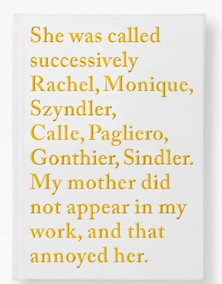 Sophie Calle: Rachel Monique Cover Image