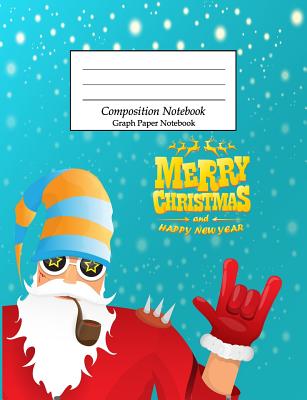 Composition Notebook Graph Paper Notebook: Wide Ruled School Office Home Student Teacher College Ruled 110 Pages - Christmas Cover Image