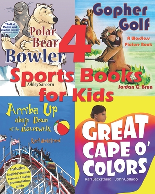 4 Sports Books for Kids: Illustrated for Beginner Readers Cover Image