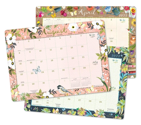 Katie Daisy 2021 - 2022 Desk Pad Calendar By Katie Daisy (Illustrator) Cover Image