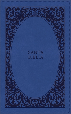 Biblia Reina-Valera 1960, Tierra Santa, Ultrafina Letra Grande, Leathersoft, Azul, Con Cierre By Vida, Rvr 1960- Reina Valera 1960 Cover Image