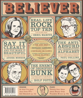 The Believer, Issue 56 By Vendela Vida (Editor), Ed Park (Editor), Heidi Julavits (Editor) Cover Image