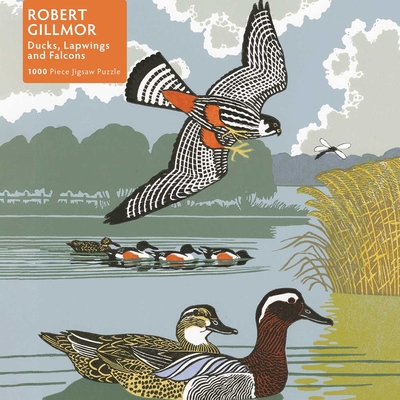 Adult Jigsaw Puzzle Robert Gillmor: Ducks, Falcons and Lapwings: 1000-Piece Jigsaw Puzzles By Flame Tree Studio (Created by) Cover Image