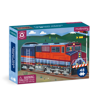 Freight Train 48 Piece Mini Puzzle By Galison Mudpuppy (Created by) Cover Image