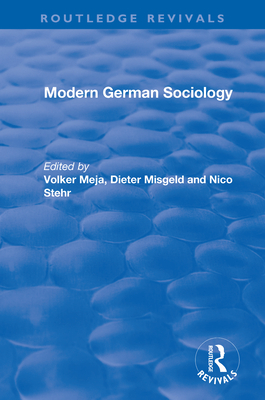 Modern German Sociology (Routledge Revivals)