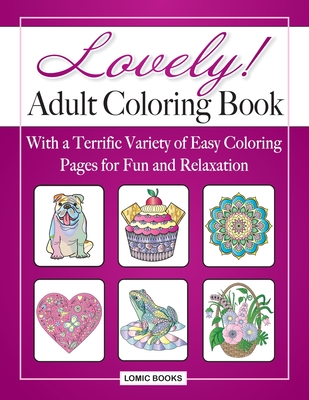 Easy Coloring Book For Adults (Large Print / Paperback)
