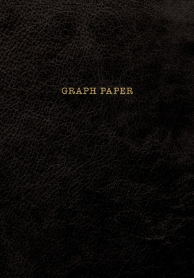 Graph Paper: Executive Style Composition Notebook - Black Leather Style, Softcover - 7 x 10 - 100 pages (Office Essentials) By Birchwood Press Cover Image