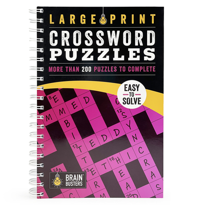 Large Print Crossword Puzzles Pink: Over 200 Puzzles to Complete (Brain Busters)