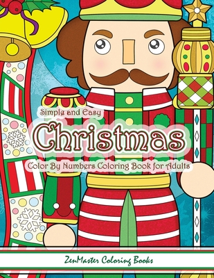  Large Print Christmas Coloring Book: Easy Christmas