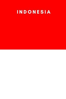 Indonesia: Country Flag A5 Notebook to write in with 120 pages Cover Image