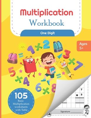 multiplication workbook one digit 105 basic multiplication worksheets with math table for kids 5 7 years paperback a likely story bookstore