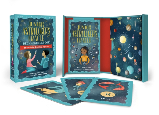 The Junior Astrologer's Oracle Deck and Guidebook: 44 Cards for Budding Mystics (The Junior Handbook Series) By Nikki Van De Car, Uta Krogmann (Illustrator) Cover Image