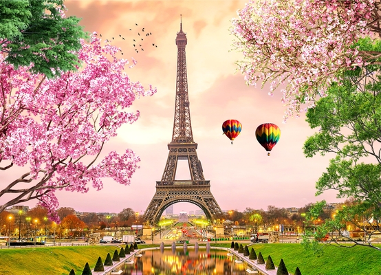 Brain Tree - Paris 1000 Pieces Jigsaw Puzzle for Adults: With Droplet Technology for Anti Glare & Soft Touch Cover Image