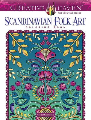 Creative Haven Scandinavian Folk Art Coloring Book Cover Image