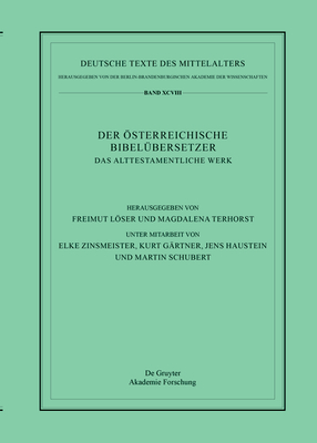 Das Alttestamentliche Werk (Deutsche Texte Des Mittelalters #98) By No Contributor (Other) Cover Image