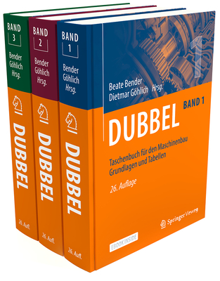 Dubbel Taschenbuch Für Den Maschinenbau Set 1-3 By Beate Bender (Editor), Dietmar Göhlich (Editor) Cover Image