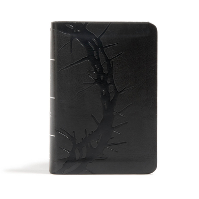 CSB Large Print Compact Reference Bible, Charcoal LeatherTouch Cover Image