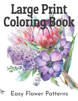 Watercolor Coloring Book - Adult Coloring Book Flowers