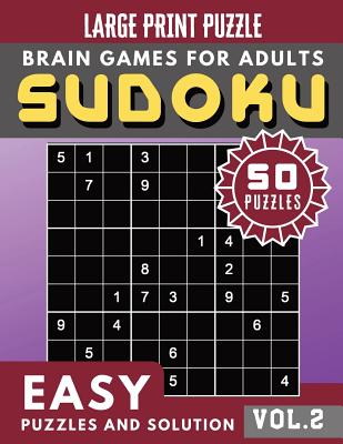 SUDOKU Easy: Full Page Easy SUDOKU with answers Maths Book to Challenge Your Brain Large Print (Sudoku Brain Games Puzzles Book Lar Cover Image