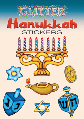 Glitter Hanukkah Stickers (Dover Little Activity Books Stickers) Cover Image