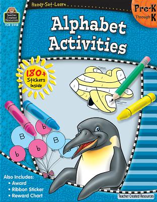 Ready-Set-Learn: Alphabet Activities Prek-K [With 180+ Stickers] By Teacher Created Resources Cover Image