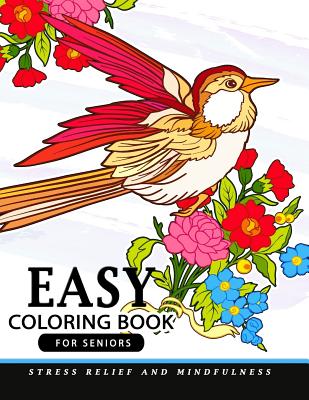Easy coloring books for seniors Cover Image