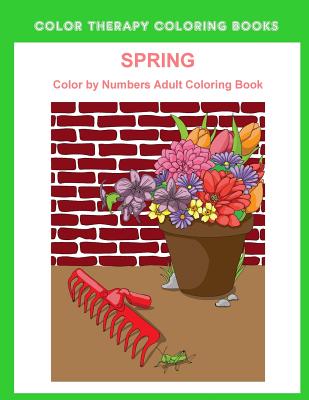 Spring Color By Numbers Adult Coloring Book: A Large Print and Easy Color  by Number Adult Coloring Book of Spring Flowers, Birds, Butterflies,  Bunnies (Paperback)