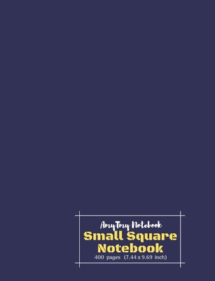 Math Notebook - Small Square Notebook - Square Grid Notebook - AmyTmy  Notebook - 400 pages - 7.44 x 9.69 inch - Matte Cover (Paperback)