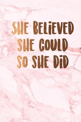 She Believed She Could So She Did Adult Coloring Book with Inspirational  Quotes - Cute Notebooks + Journals