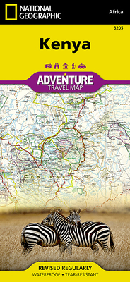 Kenya Map (National Geographic Adventure Map #3205)