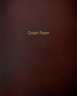 Graph Paper: Executive Style Composition Notebook - Brown Leather Style, Softcover - 8 x 10 - 100 pages (Office Essentials) By Birchwood Press Cover Image