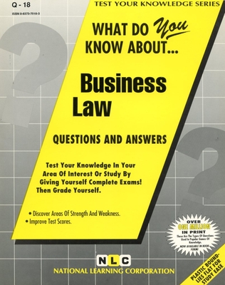Business Law (Excelsior / Regents College Examinations #94) By National Learning Corporation Cover Image