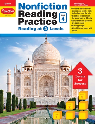 Nonfiction Reading Practice, Grade 4 Teacher Resource Cover Image