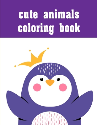 cute animals coloring book: coloring pages, Christmas Book for kids and children Cover Image