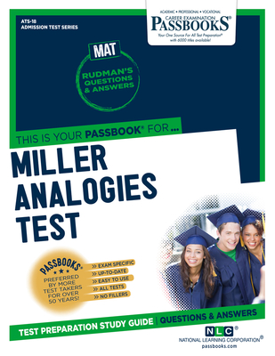 Miller Analogies Test (MAT) (ATS-18): Passbooks Study Guide (Admission Test Series (ATS) #18) By National Learning Corporation Cover Image