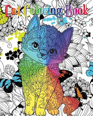 Adults Coloring Book: Cozy Cat coloring book (Paperback)