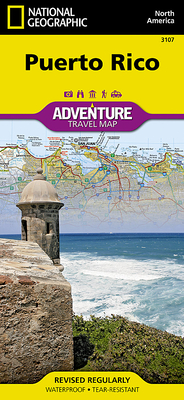 Puerto Rico Map (National Geographic Adventure Map #3107) Cover Image