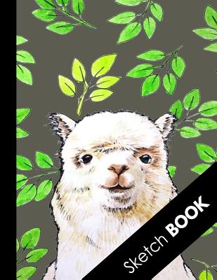 Sketch Book: Funny Llama Large Sketchbook Perfect For Sketching, Drawing And Creative Doodling (Novelty Llama Cover) By Happy Draw Sketchbooks Cover Image