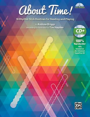 About Time!: 18 Rhythm Stick Routines for Reading and Playing, Book & Enhanced CD Cover Image
